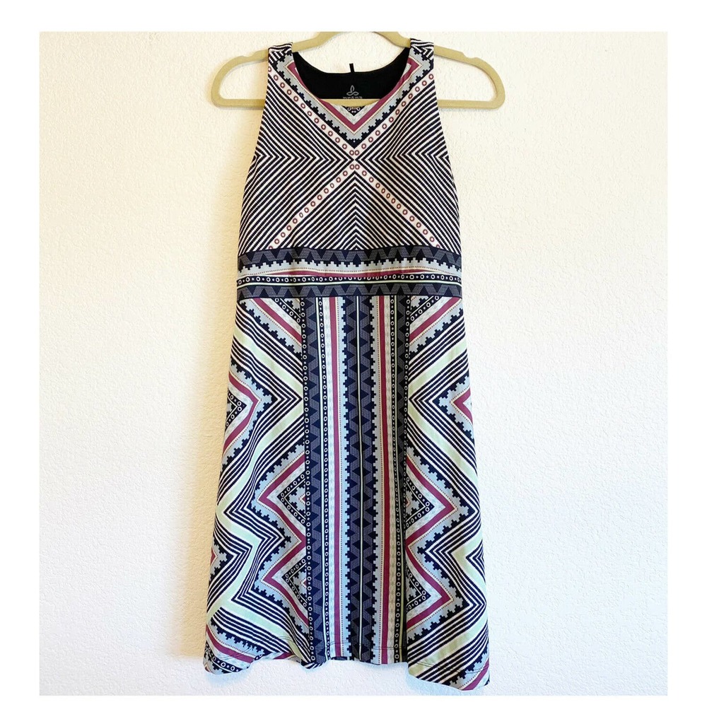 Prana  Aztec  Print  Racerback Dress Medium